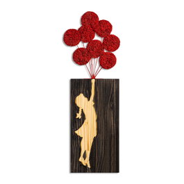 Wallity Banksy - 17-1 Escultura de pared de madera y metal